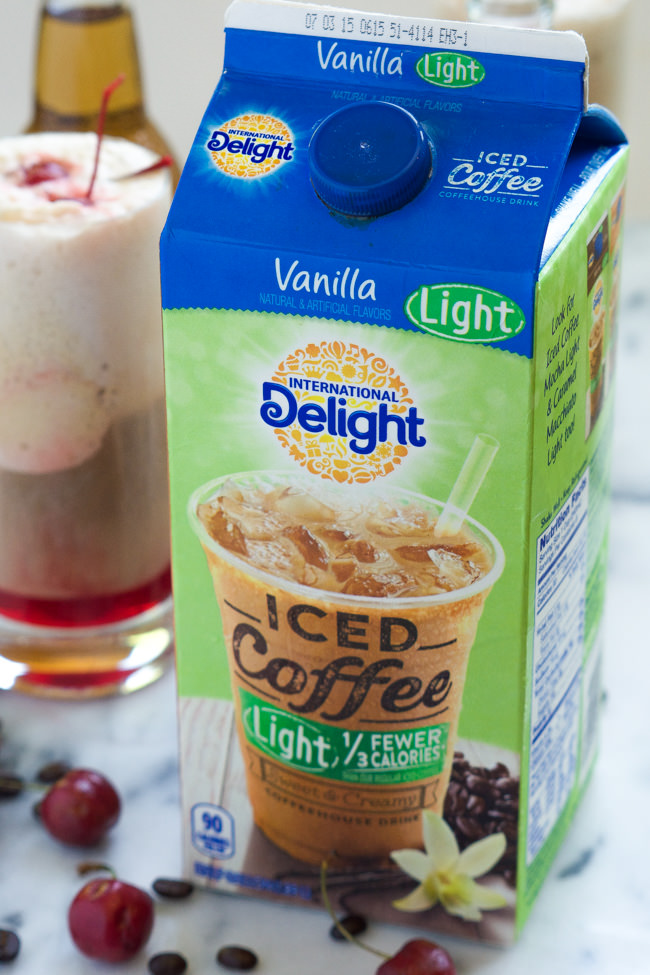 cherry vanilla and salted caramel affogatos